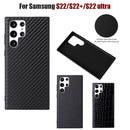Samsung S22 Leather Case | S22 Black Leather Case