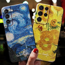 The Starry Night And Sunflowers Art Phone Case