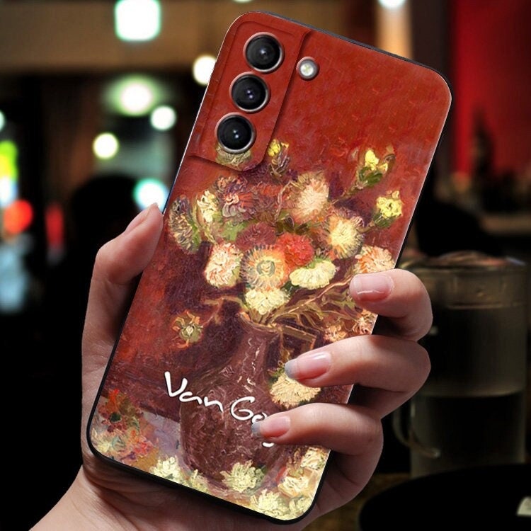 The Starry Night And Sunflowers Art Phone Case 