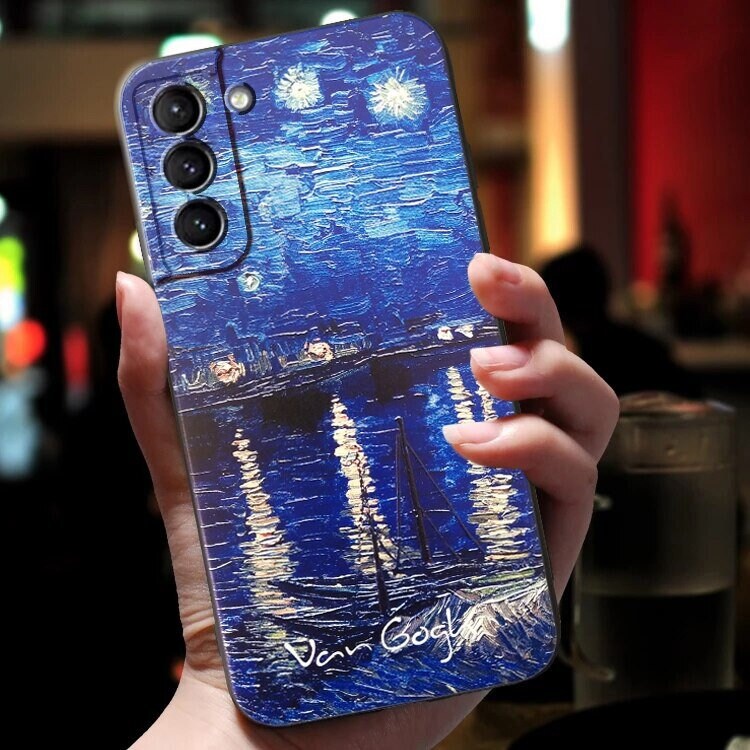 The Starry Night And Sunflowers Art Phone Case 