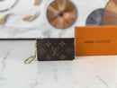 Brown Monogram Key Pouch - Default Title | FlairCases