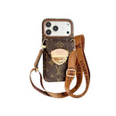 Monogram Strap Card Holder iPhone Case - Design 01 - iPhone 18 Pro Max | FlairCases