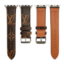 Classic Brown Monogram Apple Watch Band | Luxury Style Strap - Brown Big Flower / 38/40/41mm | FlairCases