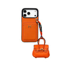 Emblem iPhone Case with Earbud Pouch Option - Orange - iPhone 18 Pro Max - Case only | FlairCases
