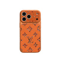 Rhinestone Glitter Monogram iPhone Case - Orange Design 01 - iPhone 17 Pro Max | FlairCases