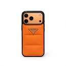Quilted Emblem Protective iPhone Case - Orange - iPhone 18 Pro Max | FlairCases