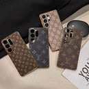 Classic Pattern Samsung Galaxy Case | Lightweight Protective Cover - S22 / Brown Monogram | FlairCases